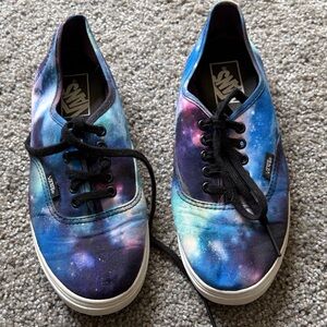 Vans Galaxy Canvas Sneakers - Blue Purple Teal Black